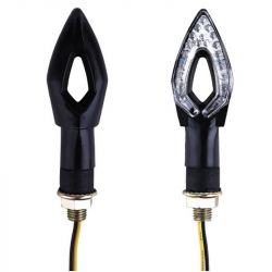 Clignotant De Moto Clignotant Indicateur De Clignotant Moto Conduite Lumière  Clignotant Clignote Clignotant Lampe 2pcs Moto LED Clignotant Lampe 12-15V  Ambre Bleu Couleur De La 