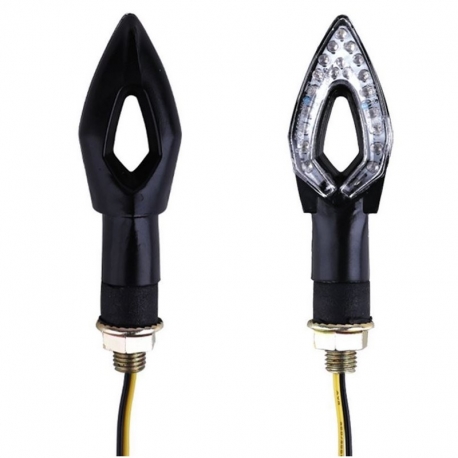 Clignotant à Leds LOSANGE universel pour moto scooter et quad Next-Tech® Clignotant à Leds LOSANGE universel pour moto scooter et quad Next-Tech®