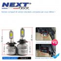 Ampoules H4 LED ventilées compactes 75W blanc - Next-Tech®