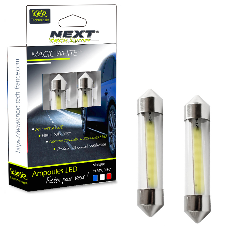 Navettes LED C5W 36mm 5W ampoules éclairage de plaque