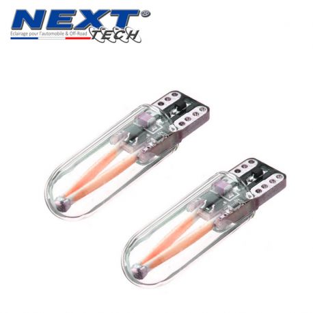 T10 W5W Veilleuses LED filaments rouge - Next-Tech® T10 W5W Veilleuses LED filaments rouge - Next-Tech®