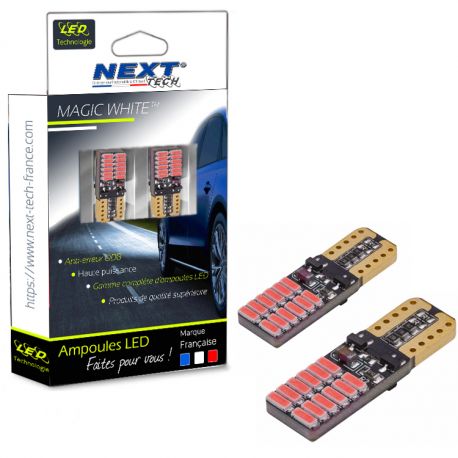 T10 W5W LED rouge Canbus - anti erreur ODB - plates T10 W5W LED rouge Canbus - anti erreur ODB - plates