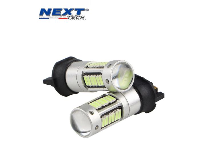 Ampoules LED PW24W MCK Auto - Blanc 6000K, CanBus - Compatible BMW F30, Audi A3, VW...