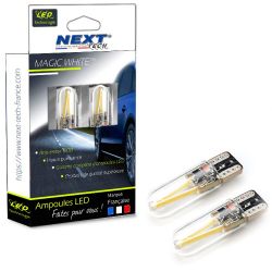 T10 W5W Veilleuses LED filaments blanc doré 4300K - Next-Tech®