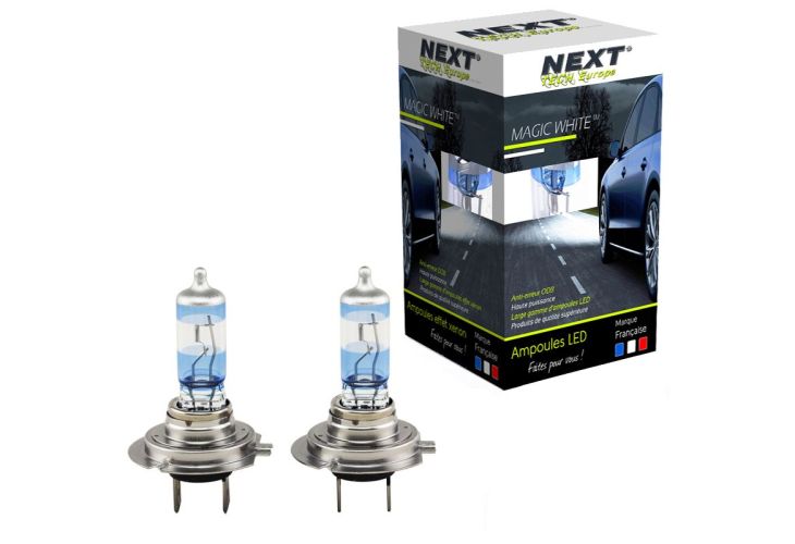 Ampoules effet xenon H7 55W Magic White V2 4500K NextTech®