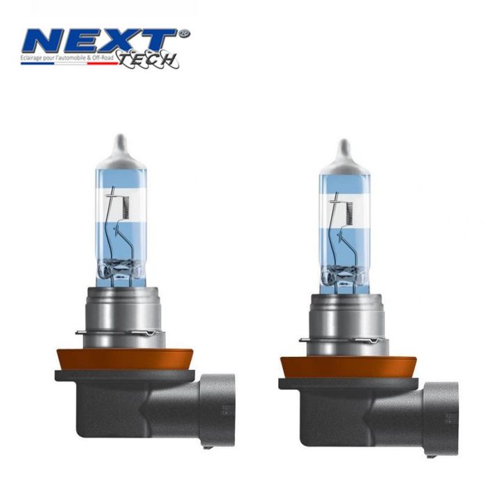Ampoules H11 100W effet xenon 6000K Next-Tech®