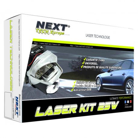 Kit projecteur laser modulaire 25W pour véhicule - universel - Next-Tech® Kit projecteur laser modulaire 25W pour véhicule - universel - Next-Tech®