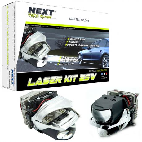 Kit projecteur laser modulaire 25W pour véhicule - universel - Next-Tech® Kit projecteur laser modulaire 25W pour véhicule - universel - Next-Tech®