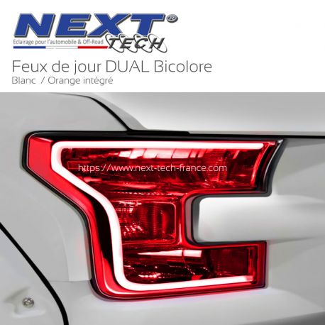 Feu arrière bande flexible DUAL LED rouge et orange clignotant Feu arrière bande flexible DUAL LED rouge et orange clignotant