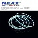 Eclairage LED d'ambiance flexible 2M pour habitacle véhicule - Blanc