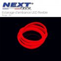 Eclairage LED d'ambiance flexible 2M pour habitacle véhicule - Rouge