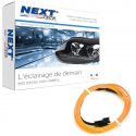 Eclairage LED d'ambiance flexible 2M pour habitacle véhicule - Orange