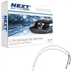 Feu de jour DRL bande flexible DUAL LED blanc et orange clignotant