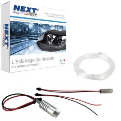 Eclairage habitacle voiture haut de gamme ruban LED 1m flexible - Blanc