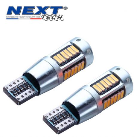 W5W T10 LED Haut de gamme CANBUS anti erreur - Orange W5W T10 LED Haut de gamme CANBUS anti erreur - Orange