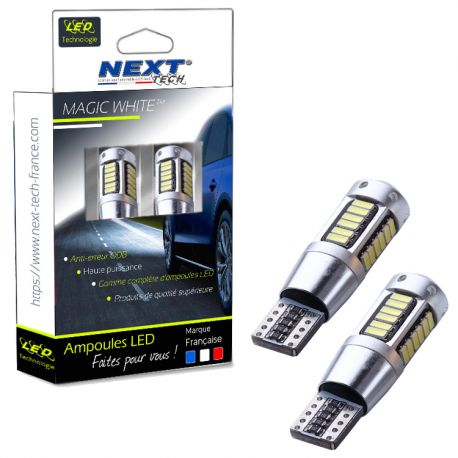 W5W T10 LED Haut de gamme CANBUS anti erreur - 8000K W5W T10 LED Haut de gamme CANBUS anti erreur - 8000K
