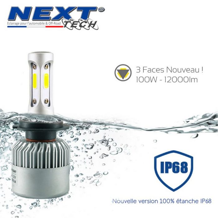 H7 100W LED Haute puissance Feux de route