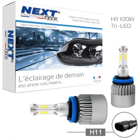 Kit Phares LED H1/H7/H11 120W 6000K Pour Peugeot 307 - 20000LM, Anti-éblouissement, étanche IP68