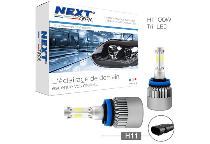 Ampoules LED H11 Haute puissance 100W Feux de route