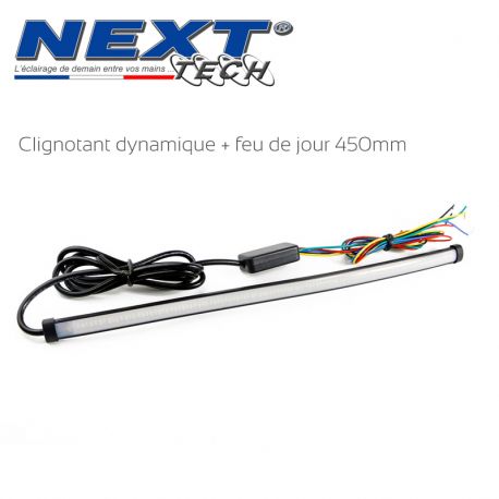 Clignotant dynamique avec feu de jour universel - 45cm Clignotant dynamique avec feu de jour universel - 45cm
