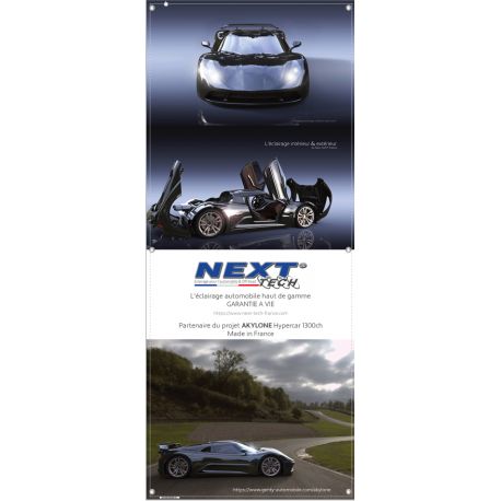Kakemonos Next-Tech® AKYLONE Hypercar - 1850 x 750 mm Kakemonos Next-Tech® AKYLONE Hypercar - 1850 x 750 mm