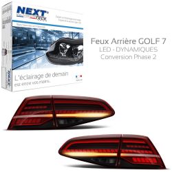 Feux arrière dynamiques Golf 7 conversion Phase 2