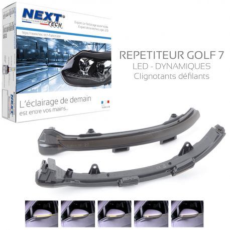 Clignotants Golf 7 rétroviseur LED Dynamique défilants Clignotants Golf 7 rétroviseur LED Dynamique défilants