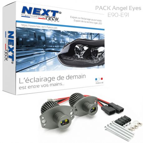 Pack Angel Eyes BMW E90 - E91 LED 40W 6000K blanc Pack Angel Eyes BMW E90 - E91 LED 40W 6000K blanc