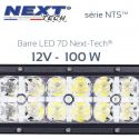 Barre LED 7D 4x4 12v 100W - 300mm - serie NTS Next-Tech