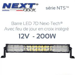 Barre LED 180W haute puissance 4x4 300mm avec feux de jour bicolor