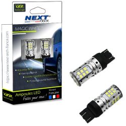 Veilleuses Ampoules LED T20 W21/5W - Canbus - Anti-erreur ODB - Blanc