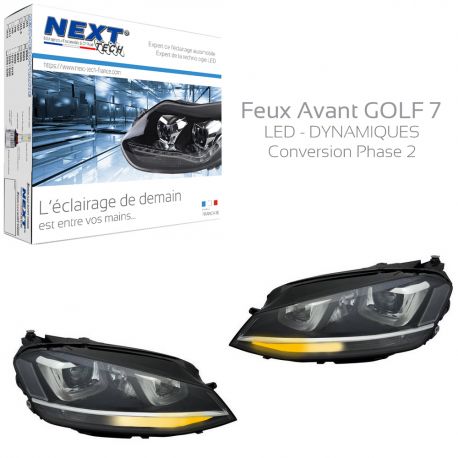 Feux avant GOLF 7 Bi-Xénon Dynamique MK7 LED Feux avant GOLF 7 Bi-Xénon Dynamique MK7 LED