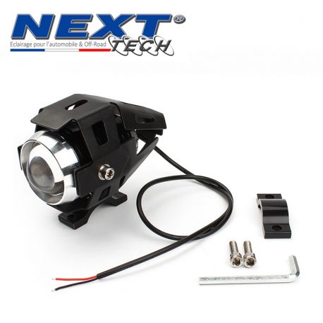 Feux LED moto carrés NT-CX4 12V 50W haut de gamme noir