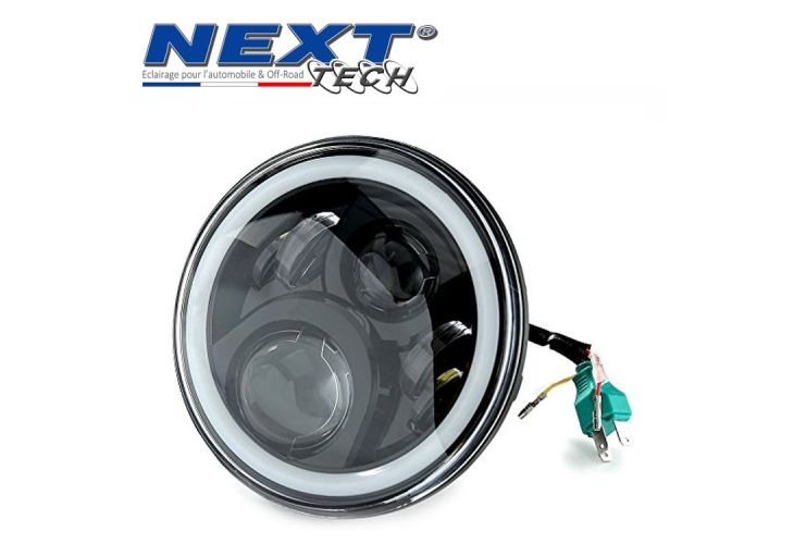 Feux Phare Projecteur Bates Rond Moto pour Triumph