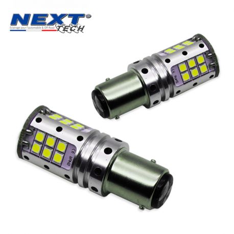 Ampoules LED P21/5W BAY15D canbus ODB feux de jour - Blanc Ampoules LED P21/5W BAY15D canbus ODB feux de jour - Blanc