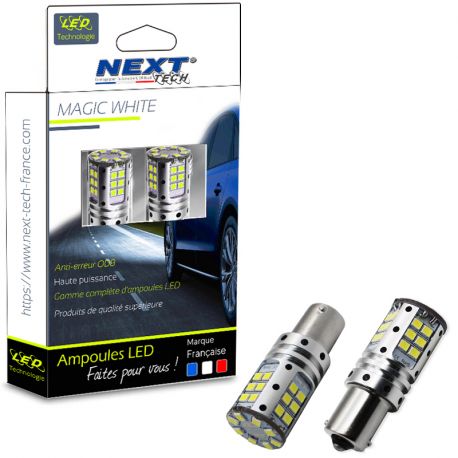 Ampoules LED P21W BA15S canbus ODB 21W feux de jour - Blanc Ampoules LED P21W BA15S canbus ODB 21W feux de jour - Blanc
