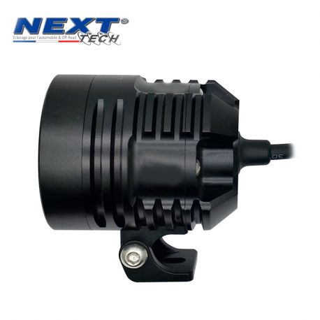 Phares LED moto NT-XP4 12V 50W haut de gamme noir avec câbles Phares LED moto NT-XP4 12V 50W haut de gamme noir avec câbles