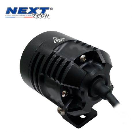 Phares LED moto NT-XP4 12V 50W haut de gamme noir avec câbles Phares LED moto NT-XP4 12V 50W haut de gamme noir avec câbles
