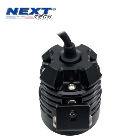 Phares LED moto NT-XP4 12V 50W haut de gamme noir avec câbles Phares LED moto NT-XP4 12V 50W haut de gamme noir avec câbles