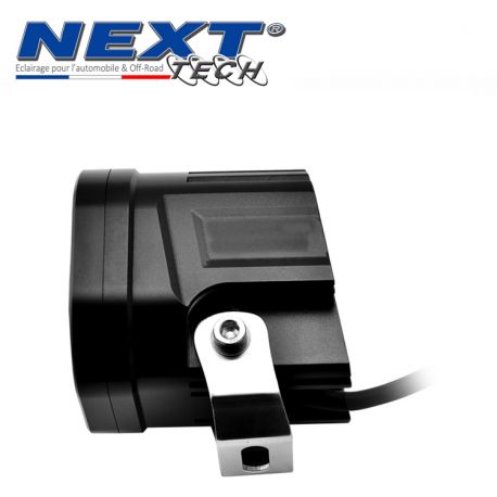 Feux LED moto carrés NT-CX4 12V 50W haut de gamme noir avec câbles Feux LED moto carrés NT-CX4 12V 50W haut de gamme noir avec câbles