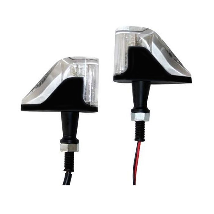 CLIGNOTANTS LED UNIVERSEL CARBONE 12V 1W 14 LEDS POUR MOTO SCOOTER QUAD -  Auto Pièces de l'Ouest