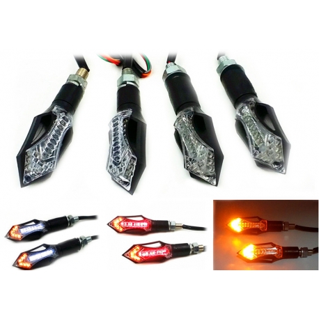 Clignotant Led multifonction FRONT multifonction feu de jour moto scooter quad Next-Tech® Clignotant Led multifonction FRONT multifonction feu de jour moto scooter quad Next-Tech®