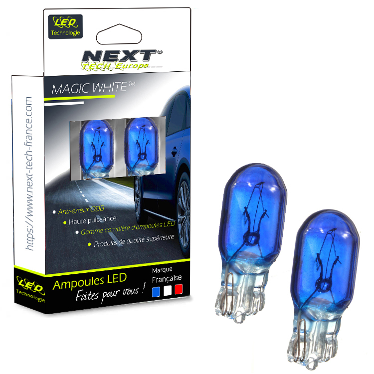 OCIODUAL 2x Ampoule Bulb Veilleuse Blanc T10 W5W 5 LED 12V DC Positionner  pour Voiture Position Remplacement Plaque Plafonnier - Cdiscount Auto