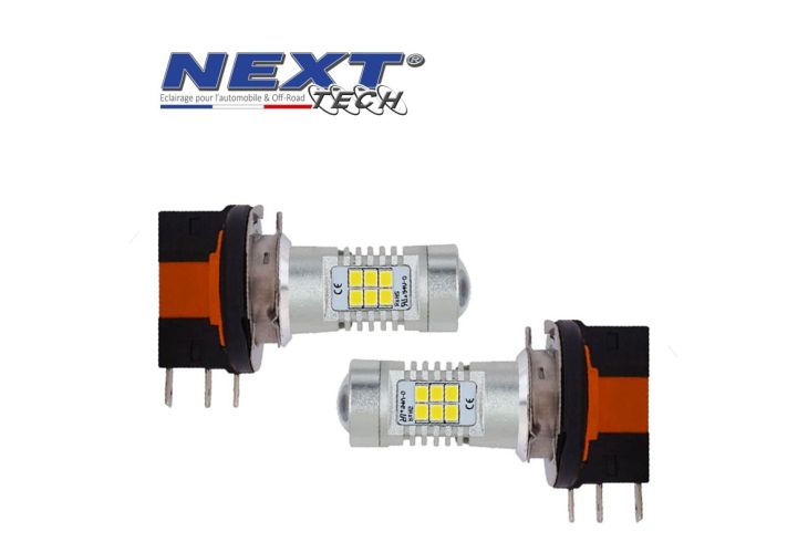 Ampoules LED H15 35W Canbus blanc avec feux de position ...