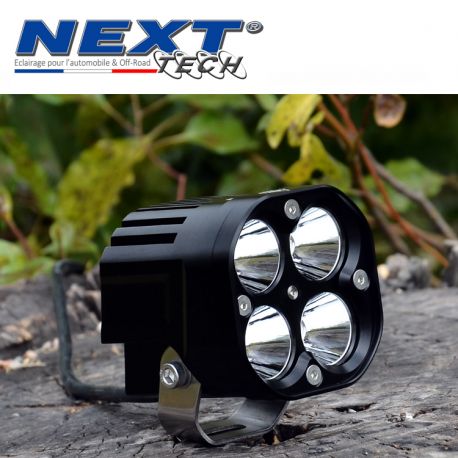 Feux LED moto carrés NT-CX4 12V 50W haut de gamme noir Feux LED moto carrés NT-CX4 12V 50W haut de gamme noir
