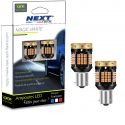 Ampoules LED P21W 1156 BA15S canbus clignotants orange
