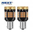 Ampoules LED P21W 1156 BA15S canbus clignotants orange