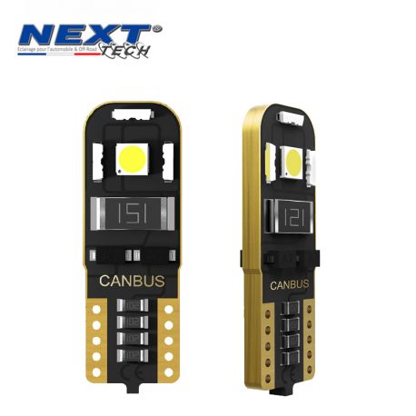 Veilleuses plates T10 W5W non polarisés Canbus ODB 12v nouvelle génération blanc Veilleuses plates T10 W5W non polarisés Canbus ODB 12v nouvelle génération blanc