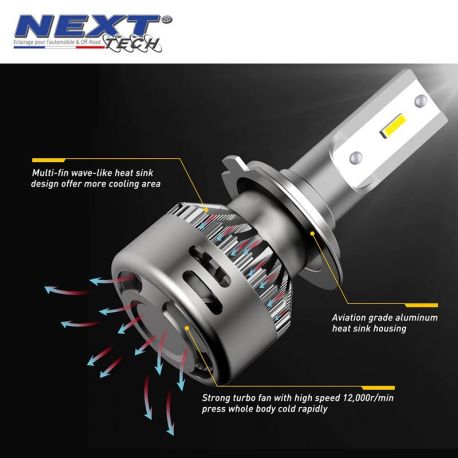 Ampoules LED H11 24V Haute puissance - Next-Tech® Ampoules LED H11 24V Haute puissance - Next-Tech®