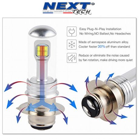 Ampoules LED H6M P15D spécial Quad Ampoules LED H6M P15D spécial Quad